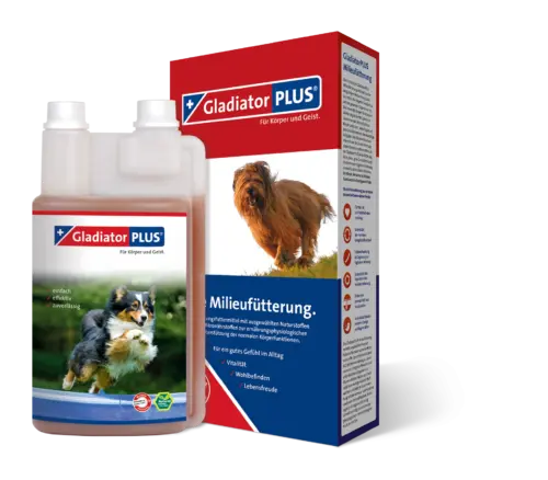 GladiatorPLUS <br class="clear" />Hund <br class="clear" /> für Hunde, Welpen & Senioren <br class="clear" />